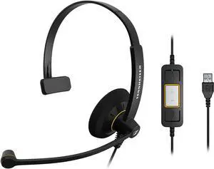 EPOS Sennheiser SC 30 USB ML Monaural On-Ear USB Wired Headset with Microphone EPOS Sennheiser SC 30 USB ML Monaural On-Ear USB Wired Headset with Microphone