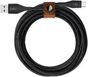 Belkin DuraTek Plus USB-C to USB-A Cable With Strap F2CU069BT06BLK Belkin DuraTek Plus USB-C to USB-A Cable With Strap F2CU069BT06BLK