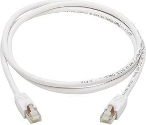 TRIPP LITE N262AB-005-WH 5 ft. Cat 6A White Safe-IT Cat6a 10G Certified Snagless Antibacterial S/FTP Ethernet Cable (RJ45 M/M), PoE, White