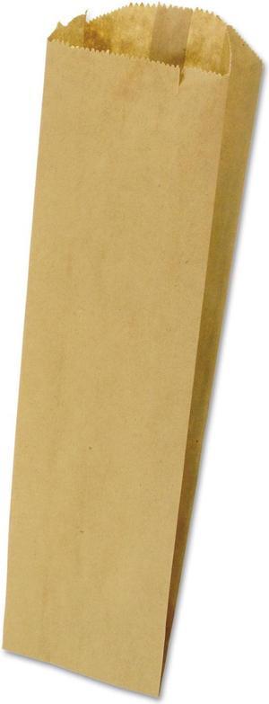 Grocery Pint-Sized Paper Bags for Liquor Takeout, 35 lb Capacity, 3.75" x 2.25" x 11.25", Kraft, 500 Bags 40032