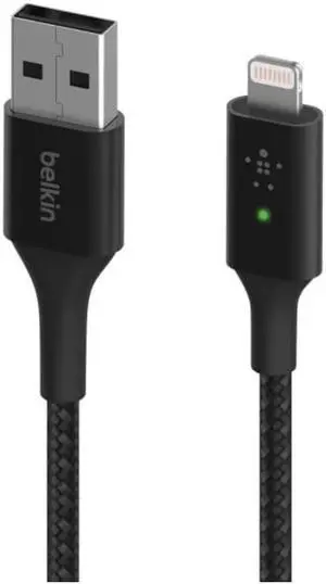 Belkin 4ft Lightning/USB Data Transfer Cable, Black CAA007bt04BK
