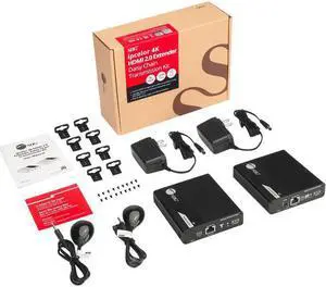 SIIG AC CEH26M11S1 ipcolor 4K HDMI 2.0 Extender Daisy Chain Transmission Kit