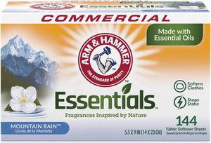 Essentials Dryer Sheets, Mountain Rain, 144 Sheets/Box 3320000102BX