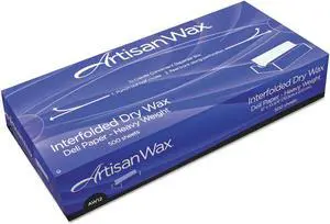 ArtisanWax Interfolded Dry Wax Deli Paper White 500/Box 12 Boxes/Carton P012010