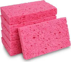 Boardwalk Small Cellulose Sponge Pink 2/Pack 24 Packs/CT A21BWK