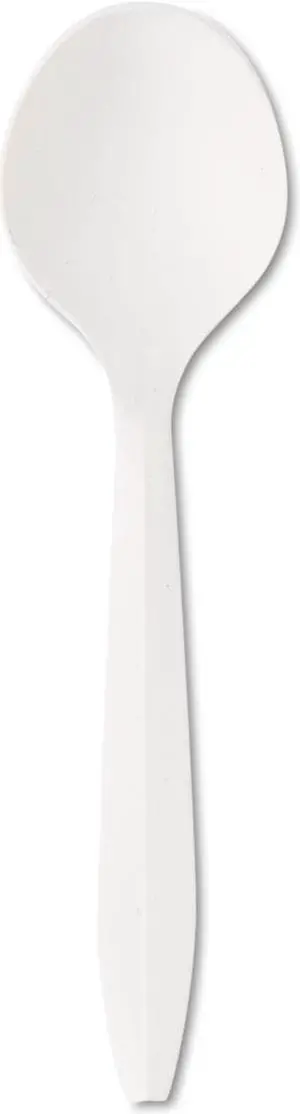 Boardwalk Mediumweight Cutlery Soup Spoon White 1000/Carton BWKSOUPSPOON