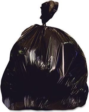 Reprocessed Resin Can Liners 33 gal 1.5 mil 33" x 39" Black 100/Carton X6639AK