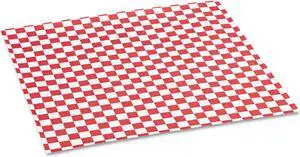 Bagcraft Papercon Grease-Resistant Paper Wraps/Liners Red Check 5000/Carton P057700