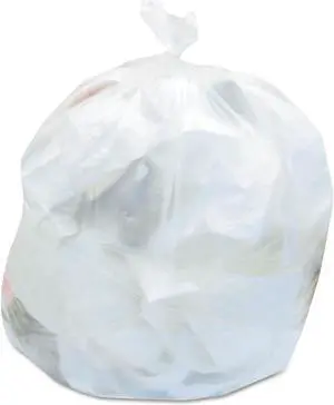 High-Density Waste Can Liners 30 gal 8 microns 30" x 37" Natural 500/Carton Z6037LNR01