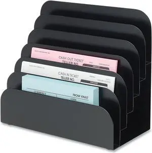 Controltek Trays, 6 Compartments, 8.25 x 7.25 x 4, Black