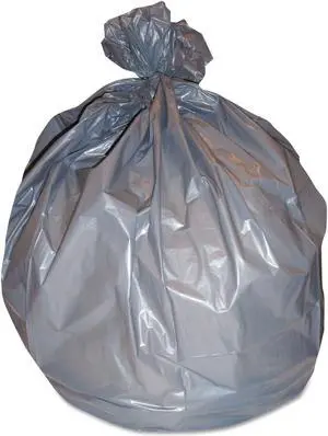 Right Sack Can Liners 56 gal 1.6 mil 44" x 55" Gray 100/Carton H56G