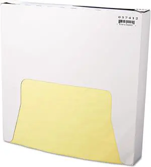 Bagcraft Papercon Grease-Resistant Paper Wraps/Liners Yellow 5000/Carton P057412
