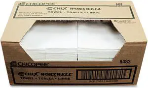 Durawipe Shop Towels 13 x 15 Flat White 300/Carton 8483