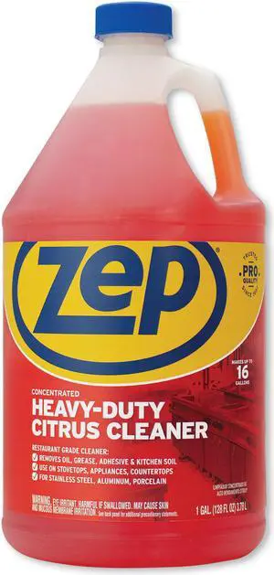 Zep Commercial Cleaner and Degreaser, 1 Gal Bottle, 4/Carton ZUCIT128CT