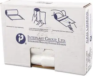 High-Density Commercial Can Liners Value Pack 30 gal 11 microns 30" x 36" Clear 500/Carton VALH3037N13