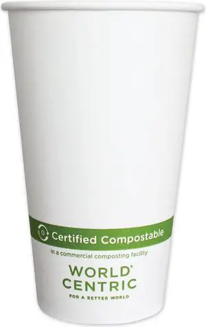 Paper Hot Cups 16 oz White 1000/Carton CUPA16