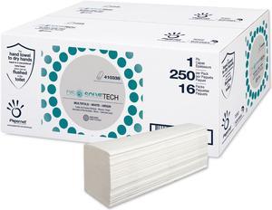 DissolveTech Paper Towel 5.3" x 8" White 16 Packs/Carton 410338