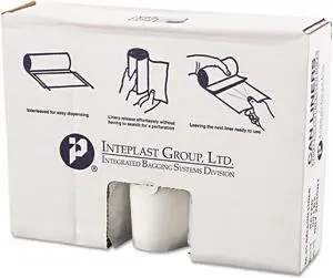 High-Density Commercial Can Liners Value Pack 45 gal 12 microns 40" x 46" Clear 250/Carton VALH4048N14