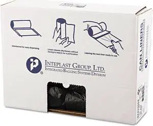 High-Density Commercial Can Liners 16 gal 8 microns 24" x 33" Black 1000/Carton S243308K