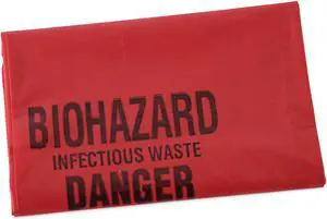 Boardwalk Linear Low Density Health Care Liners 16 gal Red 250/Carton BWKIW2432R