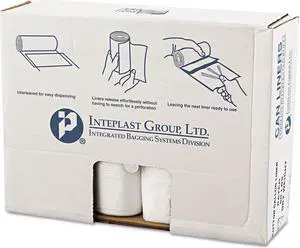 High-Density Commercial Can Liners Value Pack 60 gal 14 microns 43" x 46" Clear 200/Carton VALH4348N16