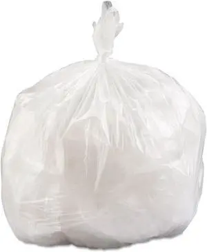High-Density Commercial Can Liners Value Pack 33 gal 14 microns 33" x 39" Clear 250/Carton VALH3340N16