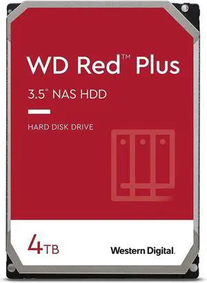 Western WD40EFZX Digital Red Plus WD40EFZX 4 TB Hard Drive - 3.5" Internal - SATA (SATA/600) - Conventional Magnetic Recording (CMR) Method
