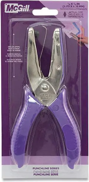 Punchline Medium-Duty 1-Hole Diamond Shape Punch 15 Sheets/20 lb. 823441