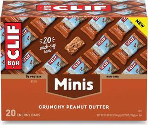 Energy Bar Mini Crunchy Peanut Butter 0.99 oz Bar 20/Box CCC36412