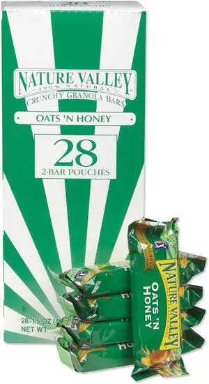 Nature Valley Granola Bars Crunchy Oats and Honey 1.5 oz 28/Box GEM2382