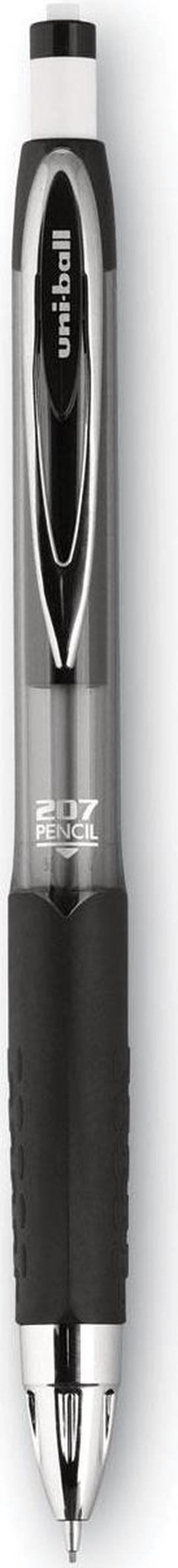 Uni-ball 207 Mechanical Pencil, 0.7 mm, HB (#2), Black Lead, Black Barrel, Dozen