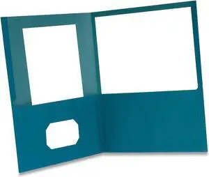 Oxford Earthwise Recycled Twin-Pocket Portfolio 11 x 8.5 Blue 10/Pack 00571