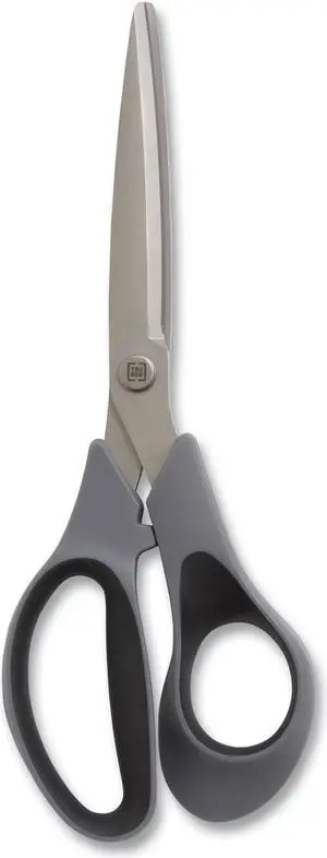 Tru Red Titanium-Coated Scissors, 8" Long, 3.86" Cut L, GY/BLK, EA (TUD24380509)