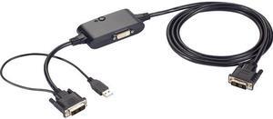 Black Box DVI-D Splitter Cable USB Power ACXSPL12S
