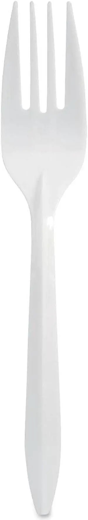 Berk Mediumweight Polypropylene Cutlery Fork White 1000/Carton 1012000