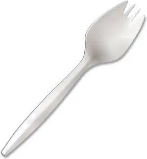 Berk Mediumweight Polypropylene Cutlery Spork White 1000/Carton 1015000