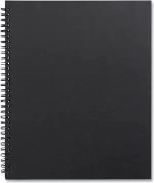 Tru Red Wirebound Soft-Cover Project-Planning Notebook Black 8.5x11 80 Sheets