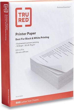 Printer Paper 92 Bright 20 lb Bond Weight 85 x 11 500 SheetsReam 135855TR56957