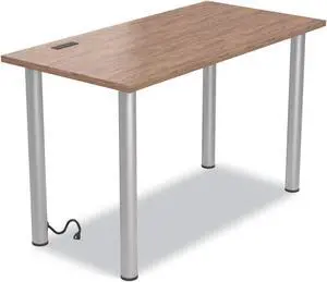 Union & Scale Writing Table-Desk, 47.5 x 23.7 x 28.8, Brown/Al, EA (UOS24398974)