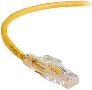 Black Box GigaTrue 3 CAT6 550-MHz Lockable Patch Cable (UTP), Yellow, 25-ft. (7.6-m)