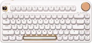 AZIO IZO Wireless Bluetooth Mechanical Keyboard White Blossom