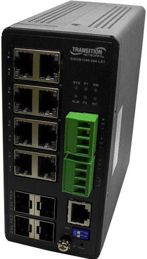 Transition Networks Managed Hardened Gigabit Ethernet Switch SISGM1040284LRT