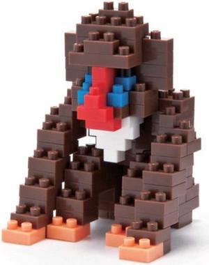 Baboon 140 Pieces Nanoblock Puzzle, 3D Puzzles by Ohio Art Company