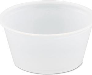 SOLO Polystyrene Portion Cups 2oz Translucent 250/Bag 10 Bags/Carton P200N