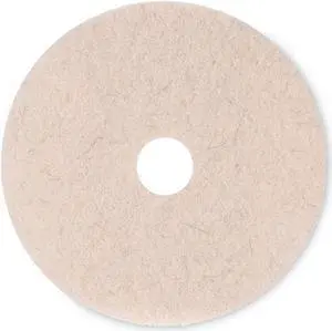 Natural Hog Hair Burnishing Floor Pads, 20" Diameter, 5/Carton 4020 NHE