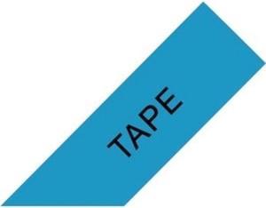 Brother TZE-561 Label Maker Tape 1.42"W Black on Blue TZE561