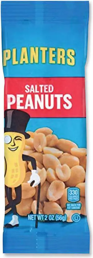 Salted Peanuts 2 oz Packet 144/Carton GEN00360