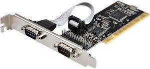 StarTech Serial Parallel Combo Card with Dual Serial RS232 Ports (DB9) & 1x Parallel Port (DB25), PCI Adapter Expansion Card