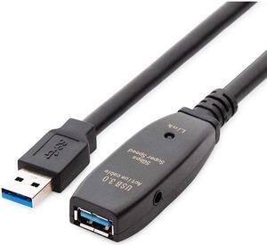 4xem 4X3302A230M Black 30M Active USB 3.0 DC Power Input Extension Cable