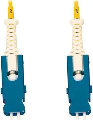 Tripp Lite 1m 400G Singlemode 9/125 OS2 Fiber Optic Cable Yellow N383S-01M